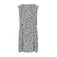 thumbnail image 5 of WTOBBY Women's Floral Print Sleeveless Dress V-Neck Casual Spring Summer Dress with Elastic Waist for Comfort and Flattering Fit,Cow PatternS, 5 of 5
