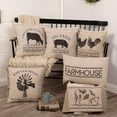 thumbnail image 6 of VHC Brands Sawyer Mill 14x22" Rectangular Pillow, Farmhouse, Charcoal, 6 of 6
