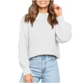 thumbnail image 5 of Levmjia Womens Sweater Soft Warm Winter Loose Blend Solid Color Turtleneck Long Sleeve Knit Top Casual Comfortable Wear, 5 of 8