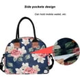 thumbnail image 5 of Insulated Lunch Bags for Women Men - AILKIN Large Tote Adult Lunch Box Side Pockets,Reusable Leakproof Cooler School Lunch Bag for Adult with Adjustable Shoulder Strap at Work Office Picnic,Big Flower, 5 of 6