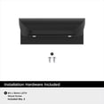 thumbnail image 4 of Amerock Streamline Tab 1-3/4 inch (44mm) Length Matte Black Cabinet Finger Edge Pull, 25 Pack, 4 of 4