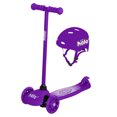 thumbnail image 2 of HALO Rise Above 3 Wheel Scooter and Helmet Combo - Purple - 44lbs Max Weight - Unisex, 2 of 5
