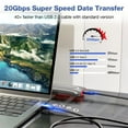 thumbnail image 5 of YIEMEEN Fast USB3.2 C to C Charging Cable, 20Gbps Data Transfer 240W Power 4K60Hz Video, 5 of 8