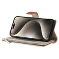 thumbnail image 4 of Funda cartera GANGXUN para iPhone 15 Pro Max , cuero PU con tarjetero, cremallera, correa de mano, soporte y protección 878°, 4 of 6