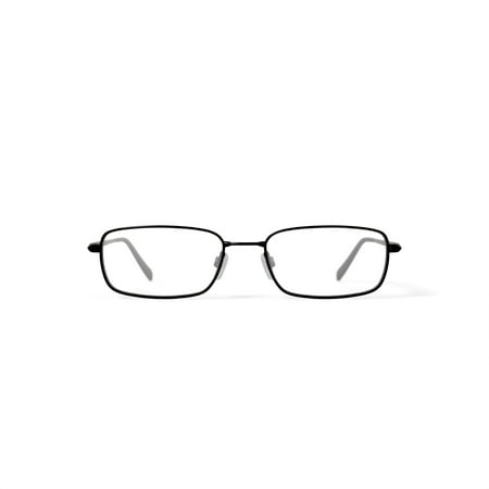 EasyTwist TurboFlex Men's ET841 Rectangular Prescription Eyeglasses with Case, Black
