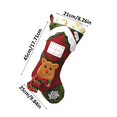 thumbnail image 4 of 3 Pack 3D Christmas Stockings, 17.7" Large Size Xmas Stocking Set with Christmas Snowman Santa Reindeer Bear Fireplace Decoration Gift & Candy Pouch Bag Ornaments, 4 of 4