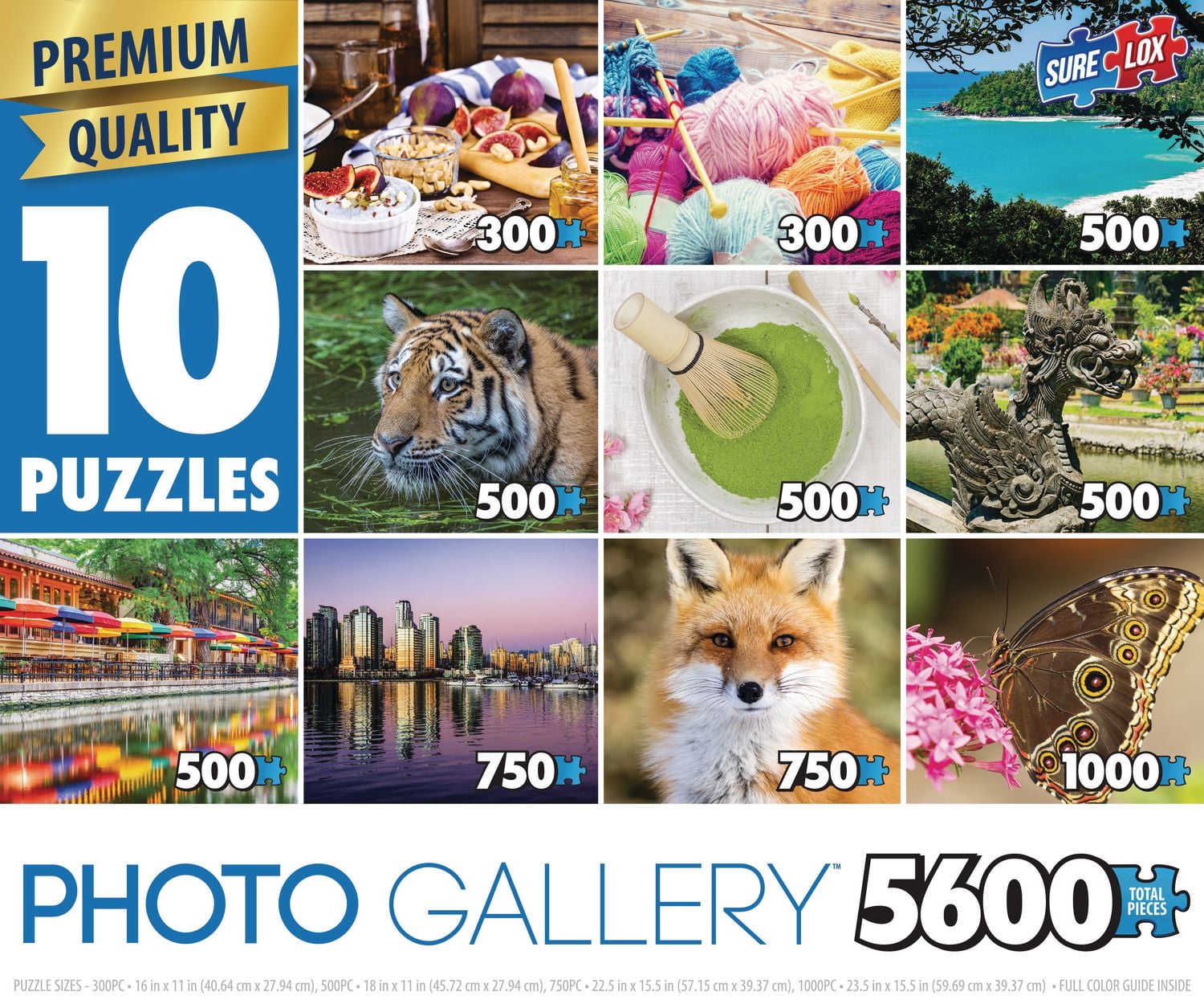 Sure-Lox 10-in-1 Multi-Pack Photo Gallery Puzzle Set