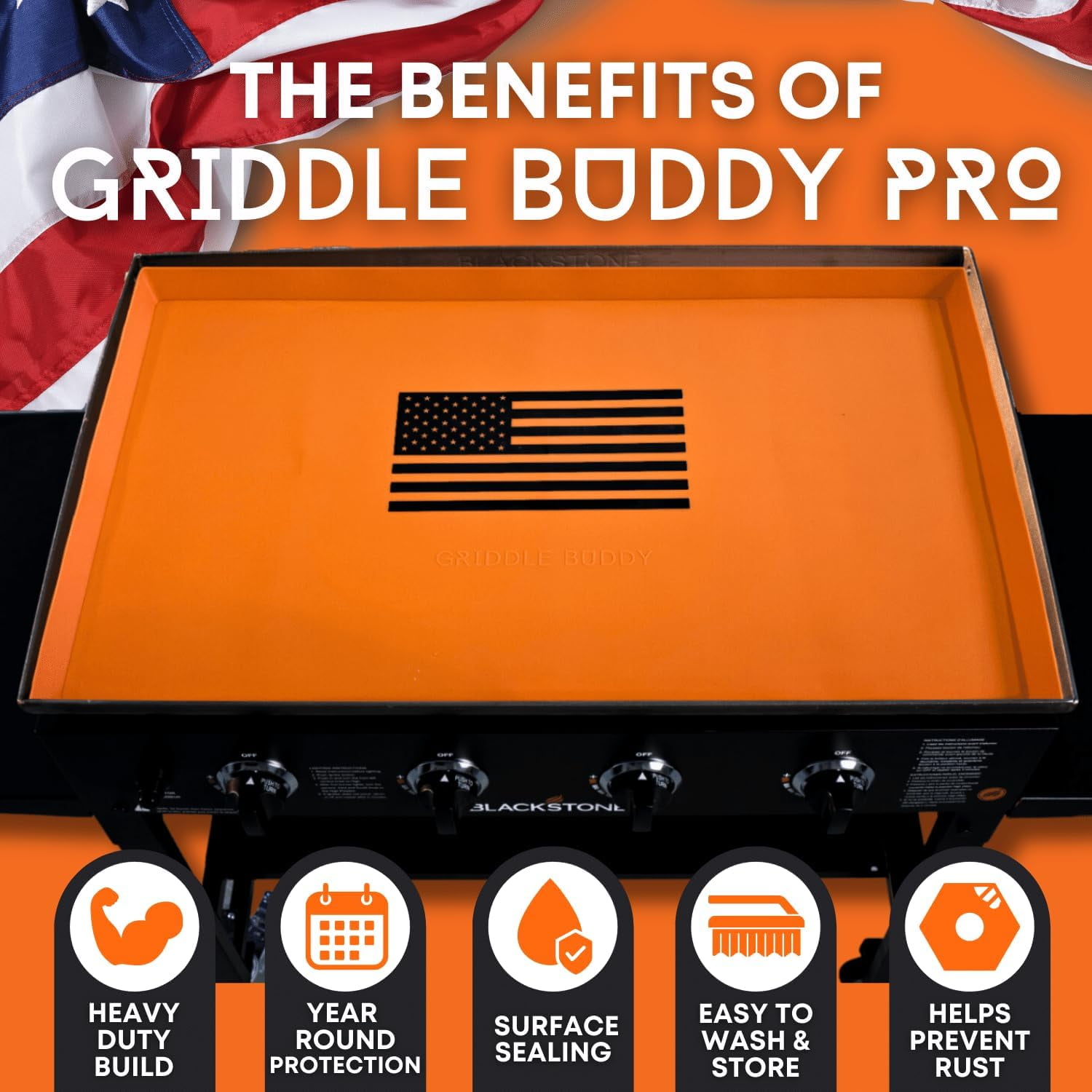 Griddle Buddy 36” Fits Blackstone Grills with Silicone