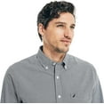 thumbnail image 2 of NAUTICA Mens Classic Button-down-shirts, J Navy Checkered., X-Large US, 2 of 3