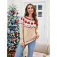 thumbnail image 4 of Chandails de Noël Laids pour Femmes Décontractés à Manches Longues, Chandail Vintage à Col Rond, Mignon Tricot m, 4 of 9