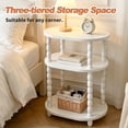 thumbnail image 5 of GOODLAN Wooden 3-Tier Side Table, Small End Table for Living Room and Bedroom, Rustic Walnut  Vintage Accent Coffee Table Nightstand with Storage, 5 of 8