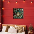 thumbnail image 2 of Stupell Industries Winter Owl with Gentle Snowfall Canvas Wall Art, design by Yen, 24 x 24, 2 of 7
