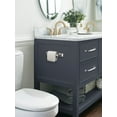 thumbnail image 2 of Amerock Highland Ridge Chrome Pivoting Double Post Toilet Paper Holder, 2 of 8