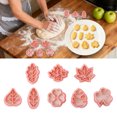 thumbnail image 2 of 8 Piece Autumn Leaf Cookie Cutter Set for Baking Thanksgiving with 3D Maple Design 8PCS, 2 of 6