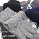 thumbnail image 5 of Guantes de punto para hombre, extra grandes, forrados con vellón, de lana gruesa, para otoño e invierno, cálidos, para conducir y con pantalla táctil, 5 of 5