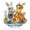 Multicolor S, variant on Easter Savings! PRETXORVE Easter Decorations, Happy Colorful Rabbits Ornament Flat Acrylic Desktop Decoration