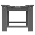 thumbnail image 5 of Afuera Living Traditional Poly Plastic Backless Adirondack Bench in Gray, 5 of 6