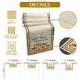 thumbnail image 5 of Fall Pumpkin Table Runner, Autumn Thanksgiving Kitchen Dining Table Decoration for Home Party Decor 13x90 Inches, 5 of 9