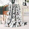 thumbnail image 2 of Schnauzer Dogs with Paw Blanket,Comfortable Soft Flannel Throw Blanket,All Season,Warm Lightweight Blankets for Sofa Bed Couch Living Room Chair,40"x50"(100x130cm), 2 of 4