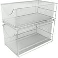 thumbnail image 6 of Sorbus 2-Tier Mesh Drawer Organizer with Pull Out Drawers, Silver, 6 of 6