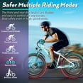 thumbnail image 4 of Gocio 26" 4.0 Fat Tire Electric Bike for Adults, 750W Motor, 48V 13Ah Battery, Lightweight Aluminum Alloy Frame, Max 22Mph Electric Mountain Bike Beach Snow Ebike for Men, 7-Speed UL2849 Certified, 4 of 13