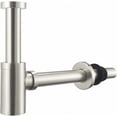 thumbnail image 1 of Laiton Siphon de Lavabo Nickel Brossé, Universel Syphon Design 1 1/4 x 32mm, Réglable Anti Odeur, Inox acier inoxydable, 1 of 5