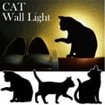thumbnail image 2 of AOOOWER for Creative Light-controlled Sound Control Night Light Silhouette Lamp LED Projection Light Bedroom Decor Wall L, 2 of 21