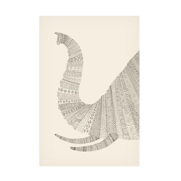 Trademark Fine Art Florent Bodart Elephant NAo1 Canvas Wall Art