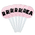 thumbnail image 1 of Rea Cupcake Picks Toppers - Set of 6 - Pink Speckles, 1 of 1
