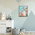 thumbnail image 5 of Stupell Industries Abstract Amusement Park Toy Ride Pink Blue Collage Framed Wall Art Design by Ziwei Li, 24" x 30", Black Framed, 5 of 5