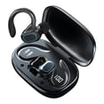 thumbnail image 2 of Auriculares Bluetooth con banda para el cuello y pantalla de encendido, traducción profunda y segura para deportes, correr, gimnasio, viajes., 2 of 9