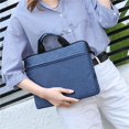 thumbnail image 3 of ML 13 14 15 Inch Laptop Bag Portable Cover Liner Sleeve Handbag Solid Color Laptop Shoulder Bag Women Men Notebook, 3 of 6