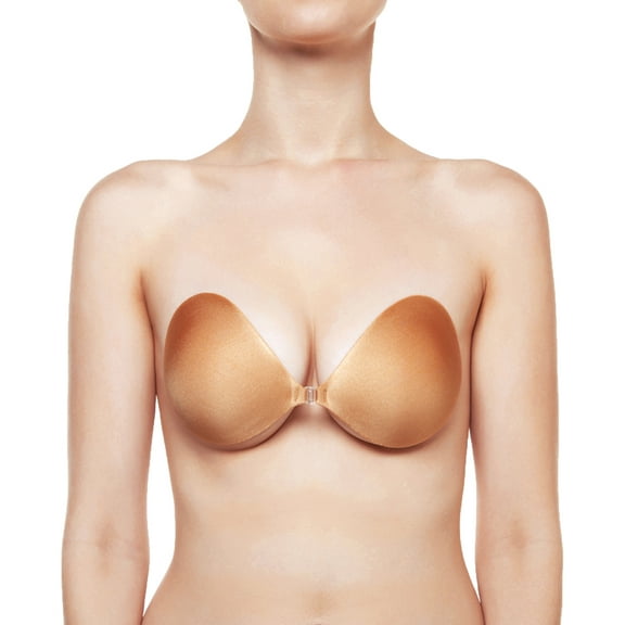 NuBra Seamless Adhesive Bra (SE888),D Cup,Tan