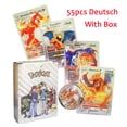 thumbnail image 3 of 27-110Pcs Cara Spanish German Spanish English Metalicas Charizard Vmax Gx Gold Silve Foil Collectible Trading Card Gifts, 3 of 5