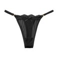 thumbnail image 1 of Aayomet Culotte Femme Taille Basse Ultra Fine Transparente en Maille (Noir, m), 1 of 5
