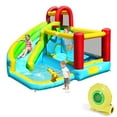 thumbnail image 1 of Gymax Inflatable Kids Water Slide Jumper Bounce House Splash Water Pool W/ 480W Blower, 1 of 10