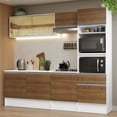 thumbnail image 2 of Cocina Integral Completa 240cm Diamante Madesa 06 - Blanco/Marrón, 2 of 20