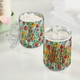 thumbnail image 2 of Yayeee 2 Pack Qtip Holder Bathroom Cotton Swab Canister with Lid Clear Dispenser Set, Various Tomatoes, 2 of 6