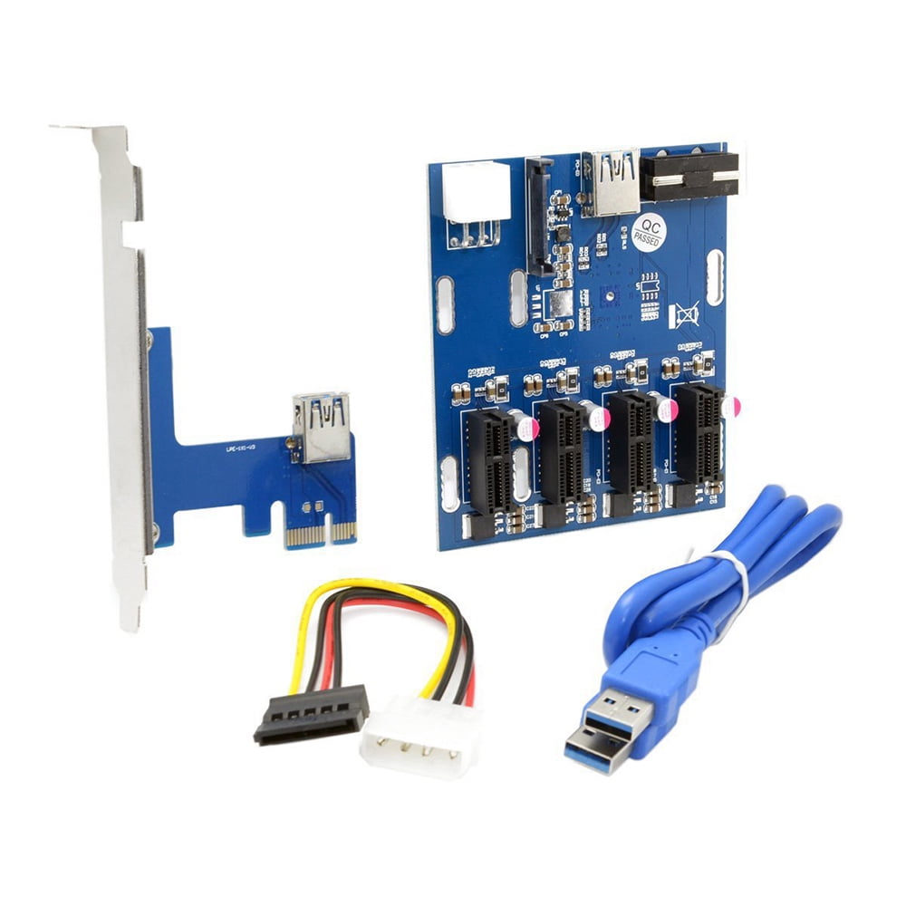 Pci E 1 To 4 Pci Express 1x Slots Riser Card Mini Itx To External 4 Pci E Slot Adapter Pcie Port Multiplier Card Walmart Com Pci E 1 To 4 Pci Express 1x Slots Riser Card Mini Itx To External 4 Pci E Slot Adapter Pcie Port Multiplier Card Walmart Com