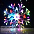 thumbnail image 5 of Christmas Decoration Ornaments Christmas Tree Window Decor Hanging Light Star Snowflake Fairy Light LED BLUE, 5 of 8