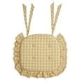 thumbnail image 3 of VHC Brands Golden Honey Ruffled Chair Pad 16.5x18, 3 of 4