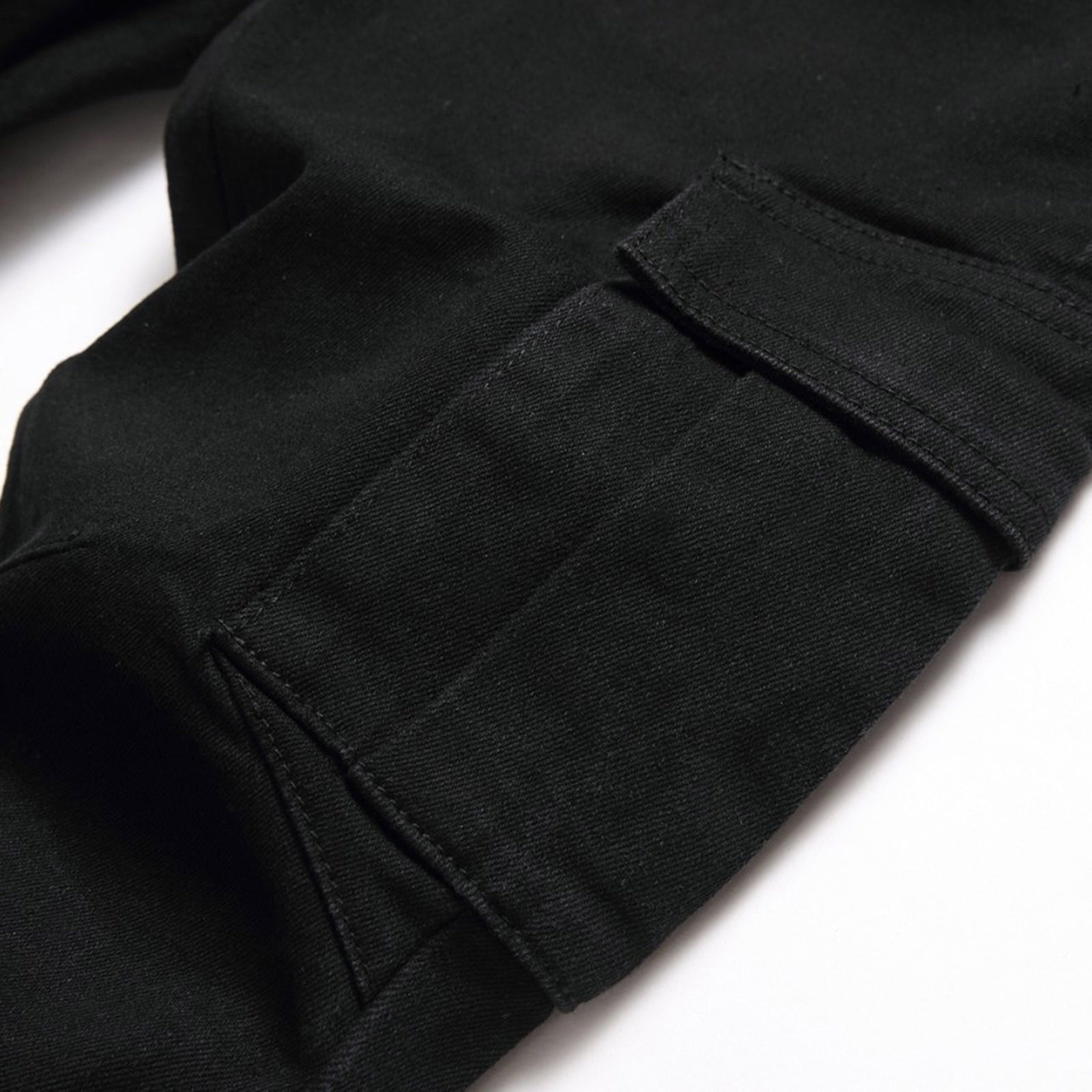Wdgfv Boys' Jeans Boys Casual Distressed Jeans Comfortable High Street Fashion Long Pants for Kids Durable Stretch Denim Trousers for Everyday Wear Black 14-16 Years