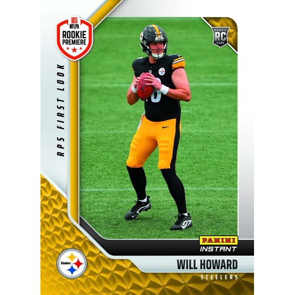 NFL 2025 Instant RPS First Look Football Will Howard RPSFL-41 (Rookie)