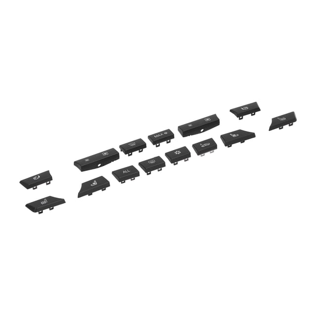 Tapa del interruptor del Calentador de A/C, Botones de Control de Aire Acondicionado Negro Material Abs Larga Vida Útil para El Reemplazo para 5 Serie F07 G