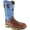 Brown Oiled Shoulder/Neon Blue, variant on Men's Twisted X MLCS012 Lite Weight Cowboy Work Brown Oiled Shoulder/Neon Blue 11.5 D