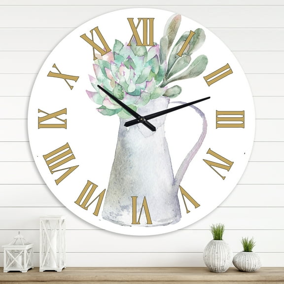 Designart 1" Quartz Traditional Wall Clock