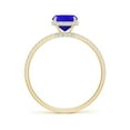 thumbnail image 2 of Angara Natural 1.6 Ct. Tanzanite with Diamond Classic Ring in 14K Yellow Gold for Women (Ring Size: 3), 2 of 9