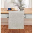thumbnail image 2 of Solino Home Linen Oyster Grey Table Runner 108 Inches Long - Athena, 100% Pure Linen Dining Table Runner 14 x 108 Inch for Summer, 2 of 6