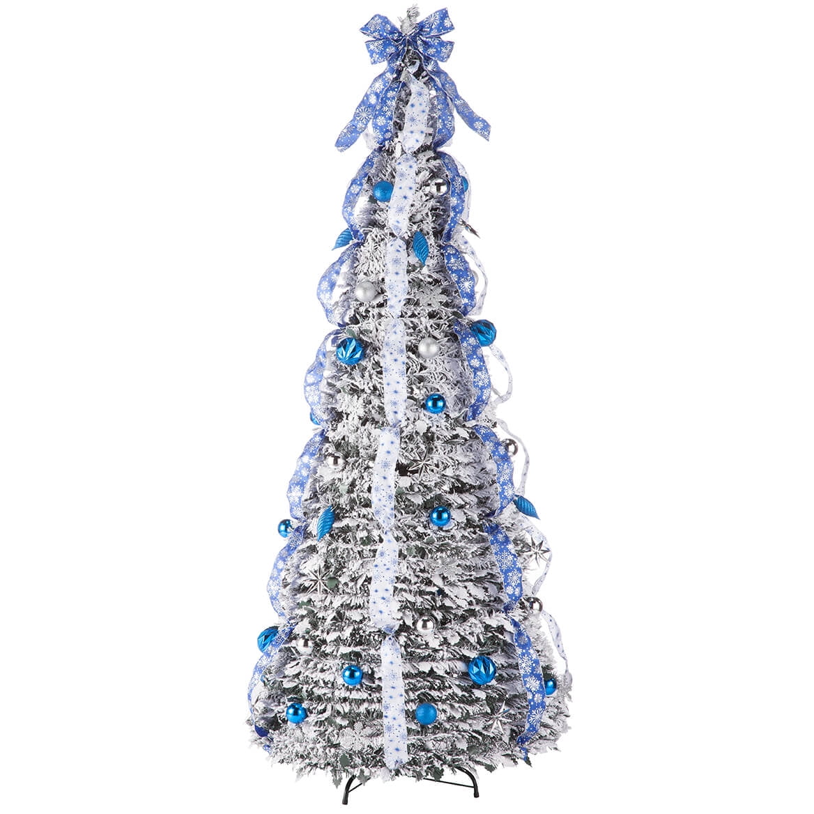 Photo 1 of HOLIDAY PEAK 7' Snow Frosted Winter Style Pull Up Tree by Holiday Peak
