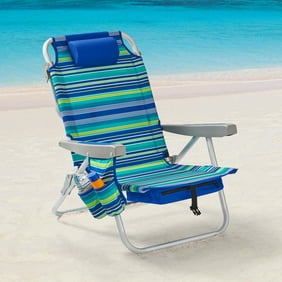 Mainstays Backpack Aluminum Beach Chair - Multi-color